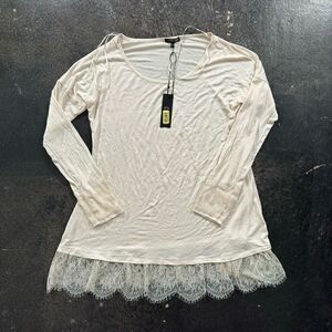 NWT Copper Key Long Sleeve Shirt Lace Botton Preppy Summertime Women’s Size L